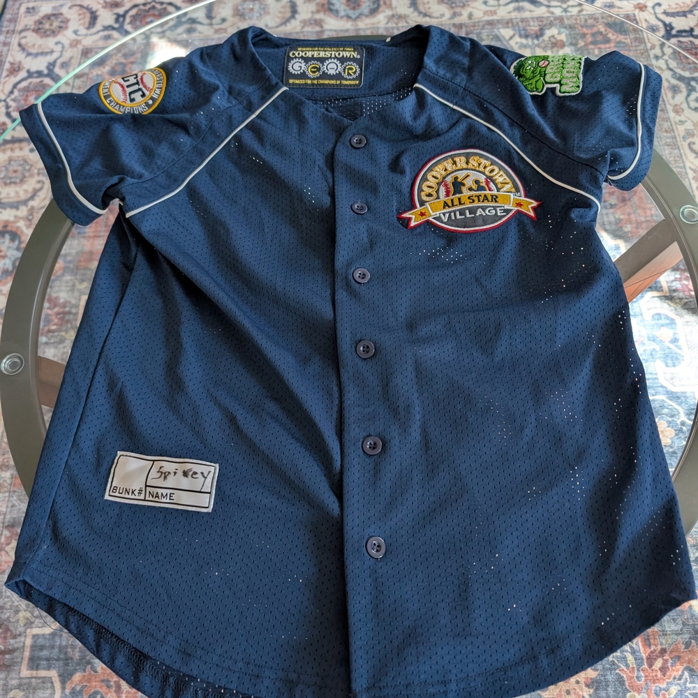 Kids Navy Baseball Jersey